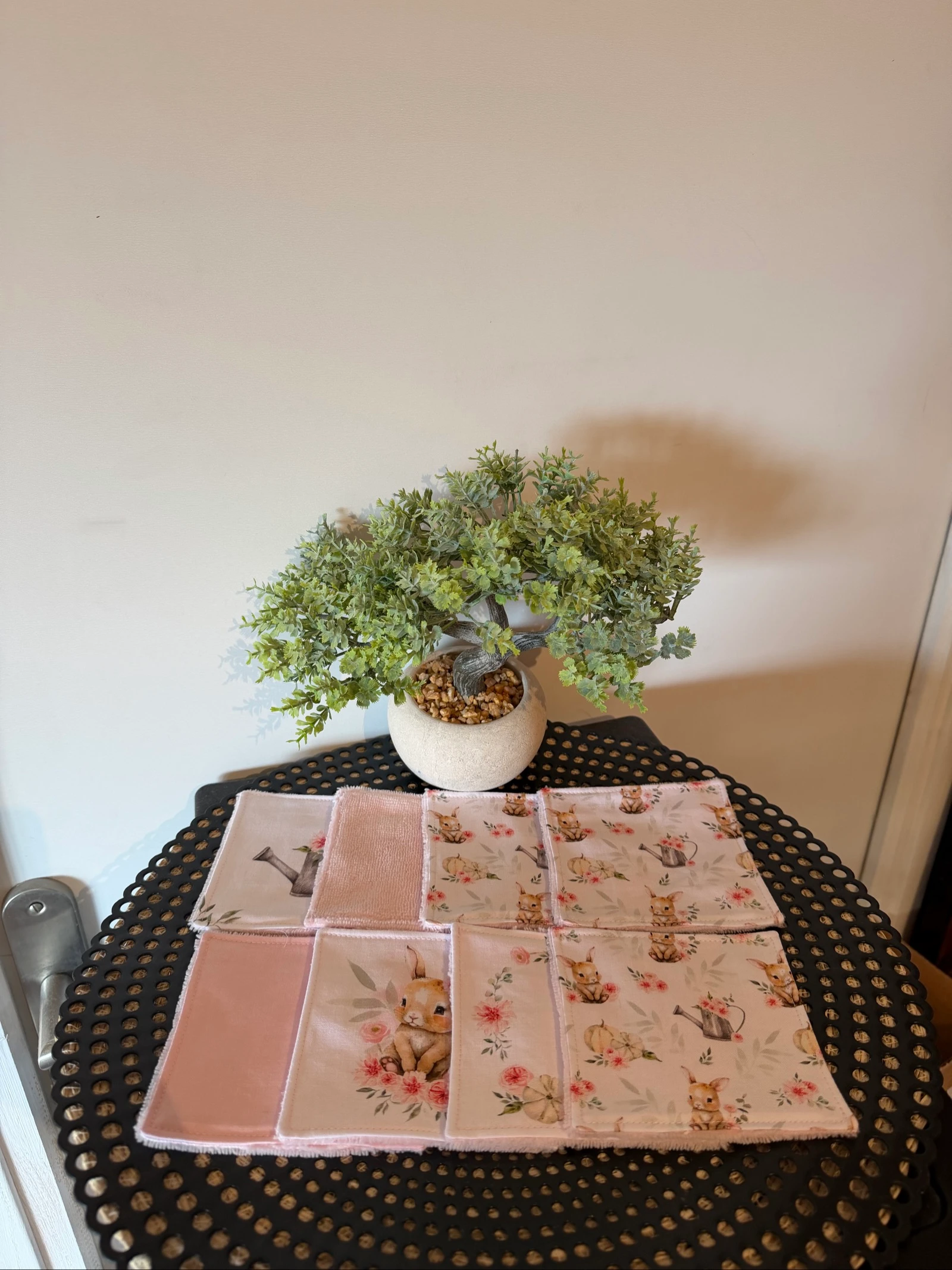 Lingettes souris rose 